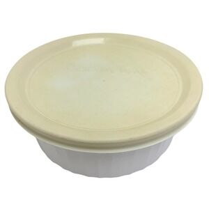 Vtg Corning Ware 500mL F-16-B Round Bowl w/Lid Microwave Fridge Dishwasher Safe